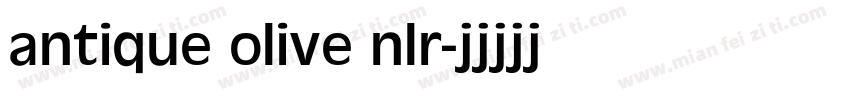 antique olive nlr字体转换